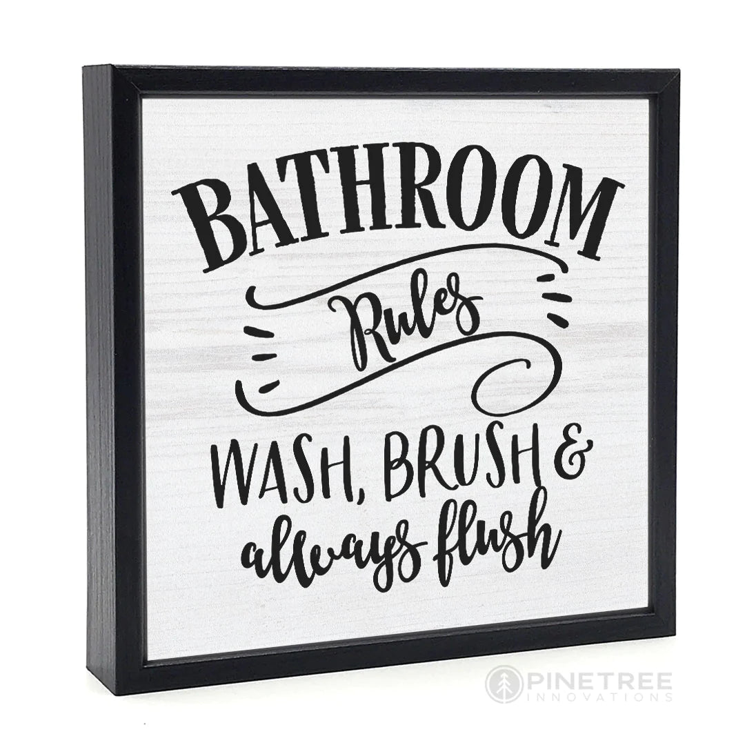 Sign Bathroom Rules