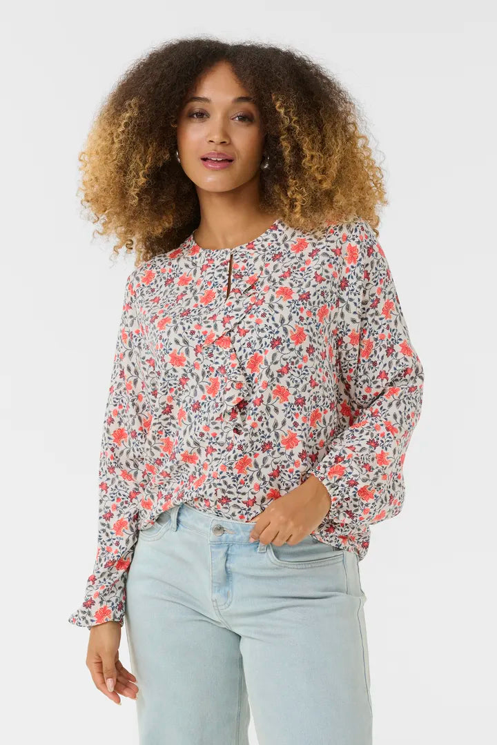 Naomi Flounce Blouse