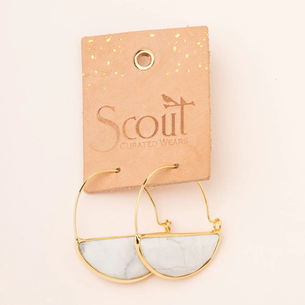 Earring Stone Prism