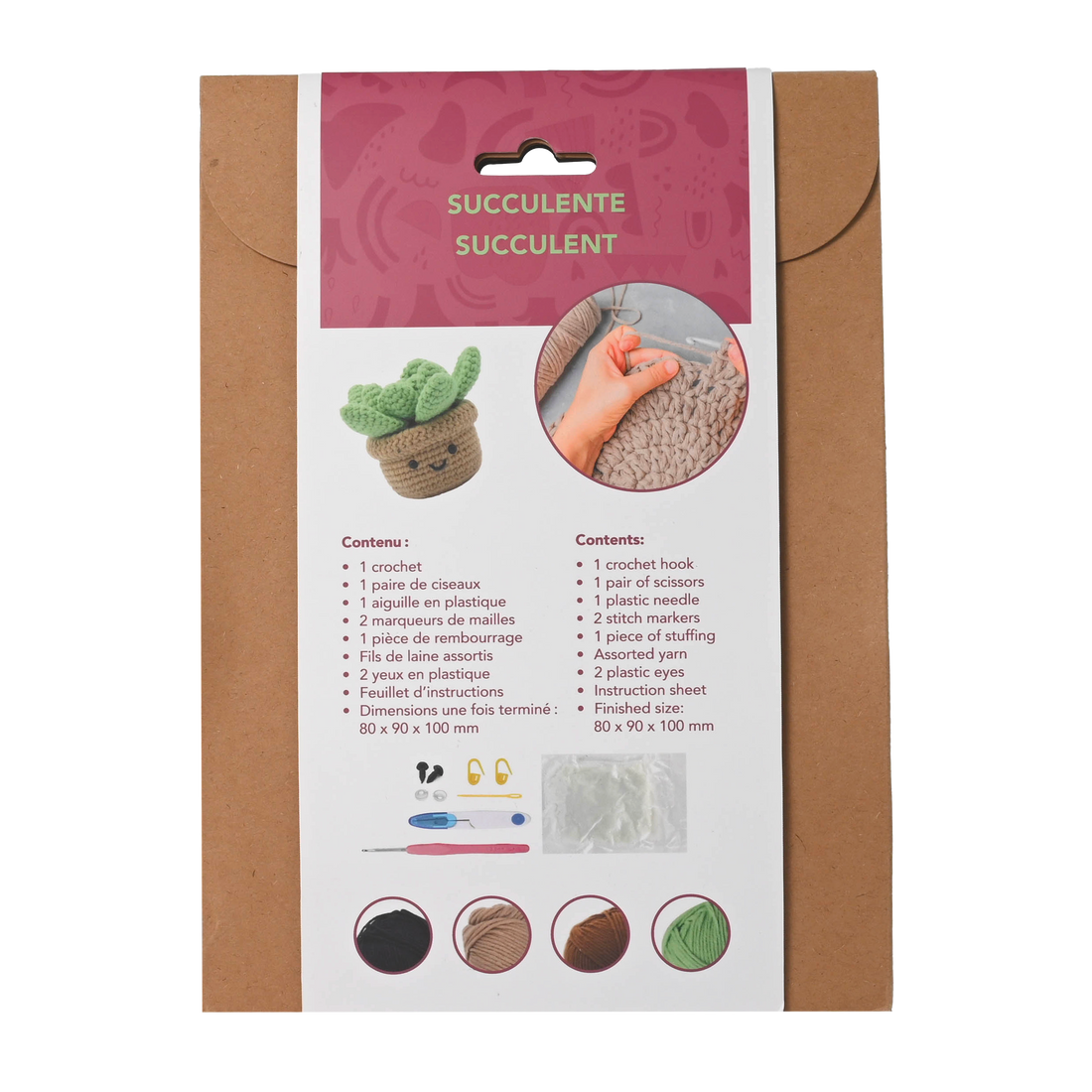 DIY Crochet Kit Succulent