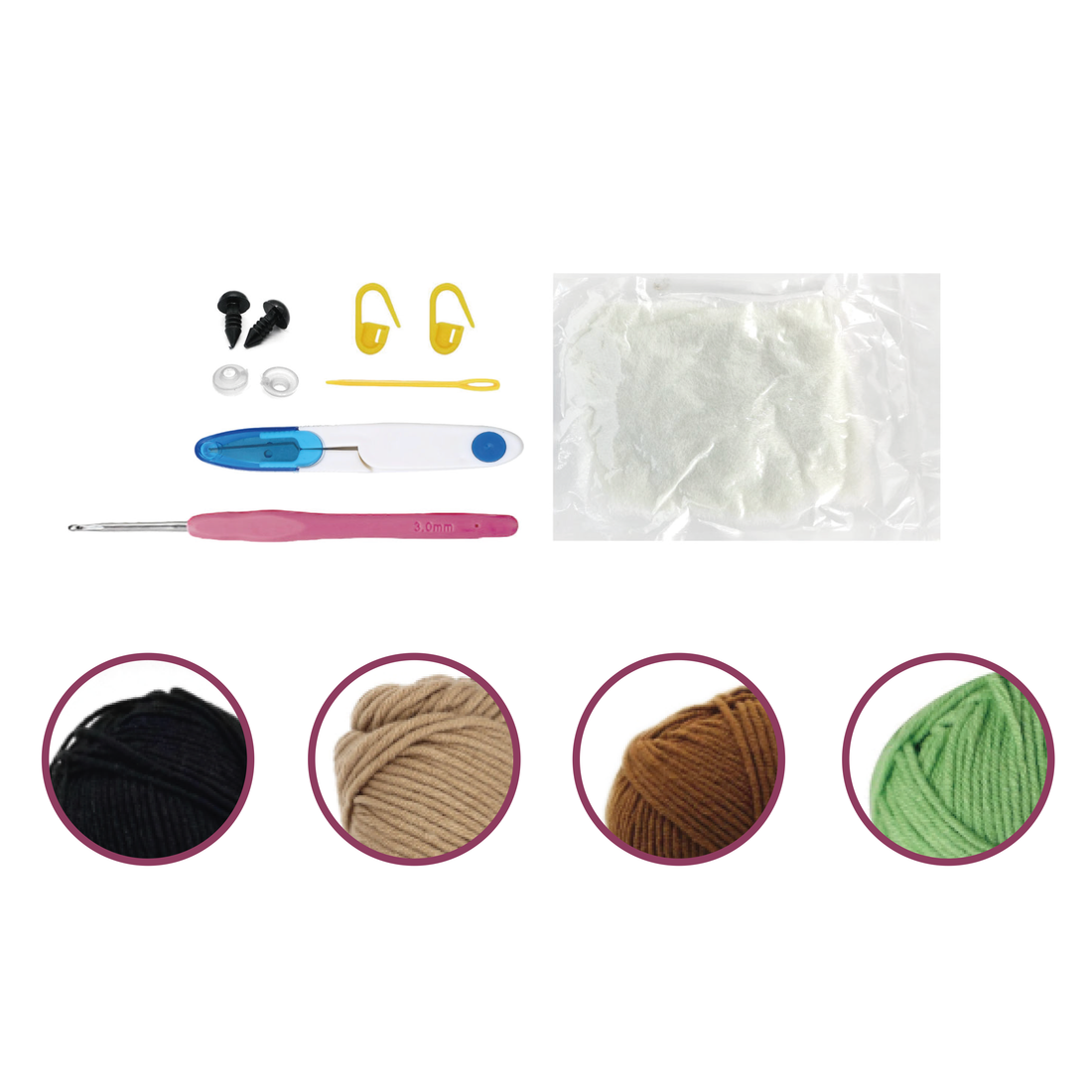 DIY Crochet Kit Succulent