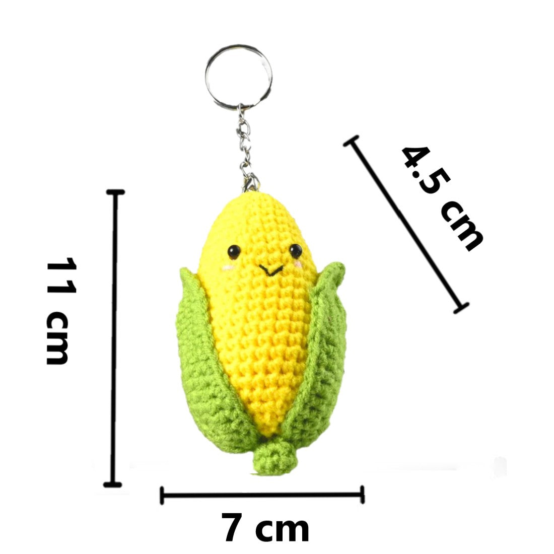 DIY Crochet Kit Corn Keychain