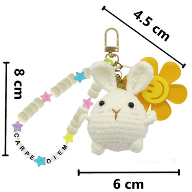 DIY Crochet Kit Bunny Keychain