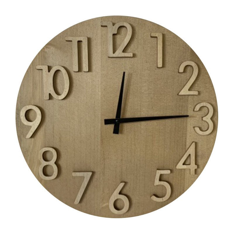 Clock Raised Numbers