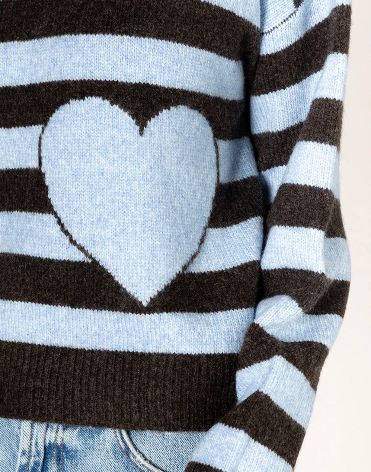 Sweater Jessie Heart Stripe
