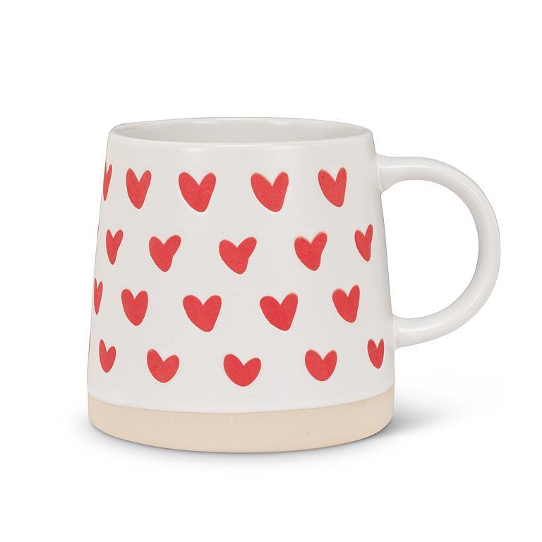 Mug w/Hearts Wide Base