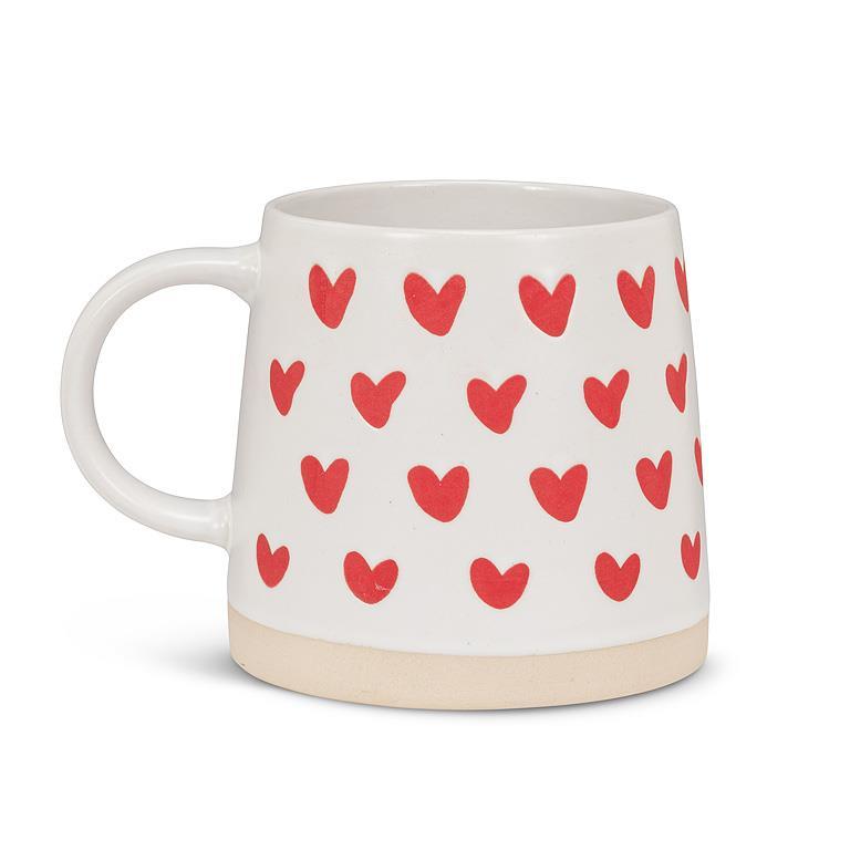 Mug w/Hearts Wide Base