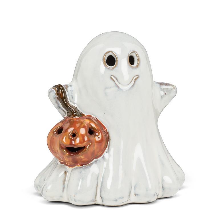 Ghost w/Pumpkin Small