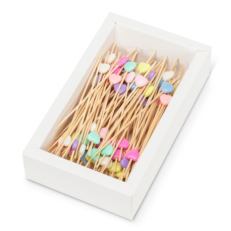 Canape Pick Heart 100/pc