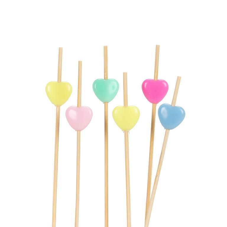 Canape Pick Heart 100/pc