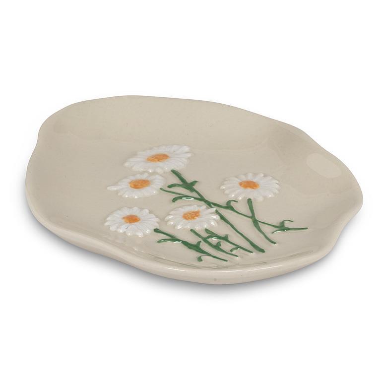 Dish Wht Flower