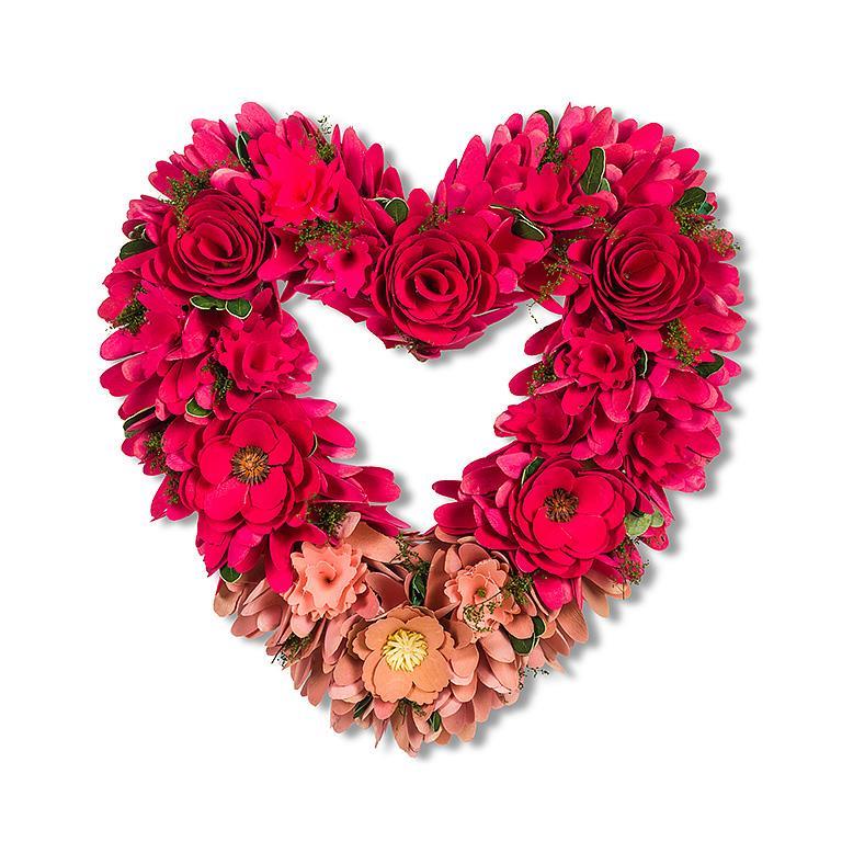 Wreath Pink Heart