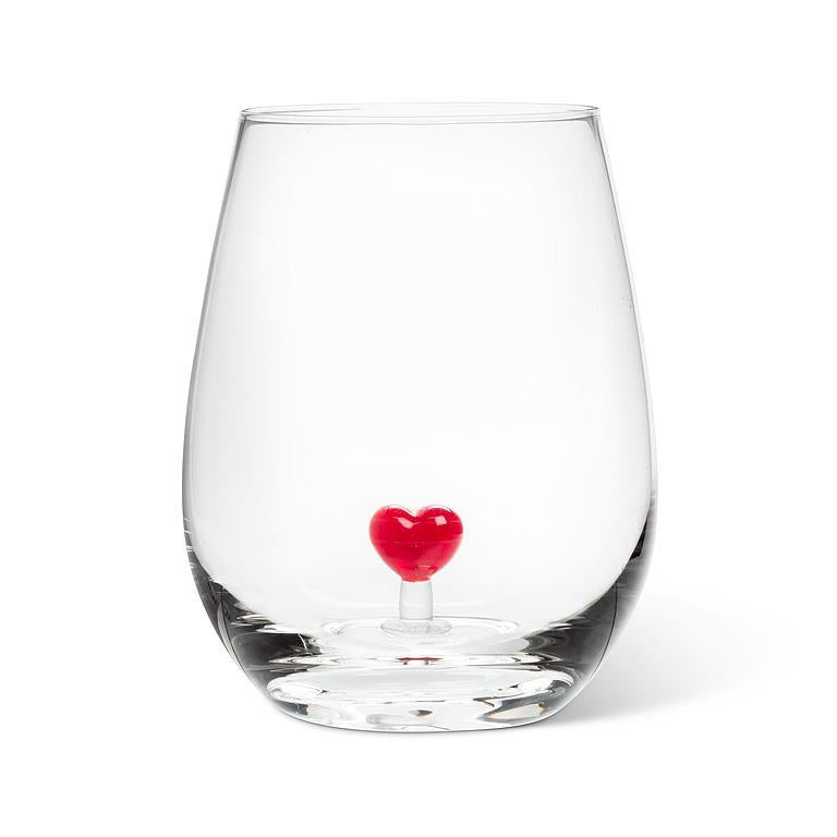 Wine Glass Stemless Heart Icon