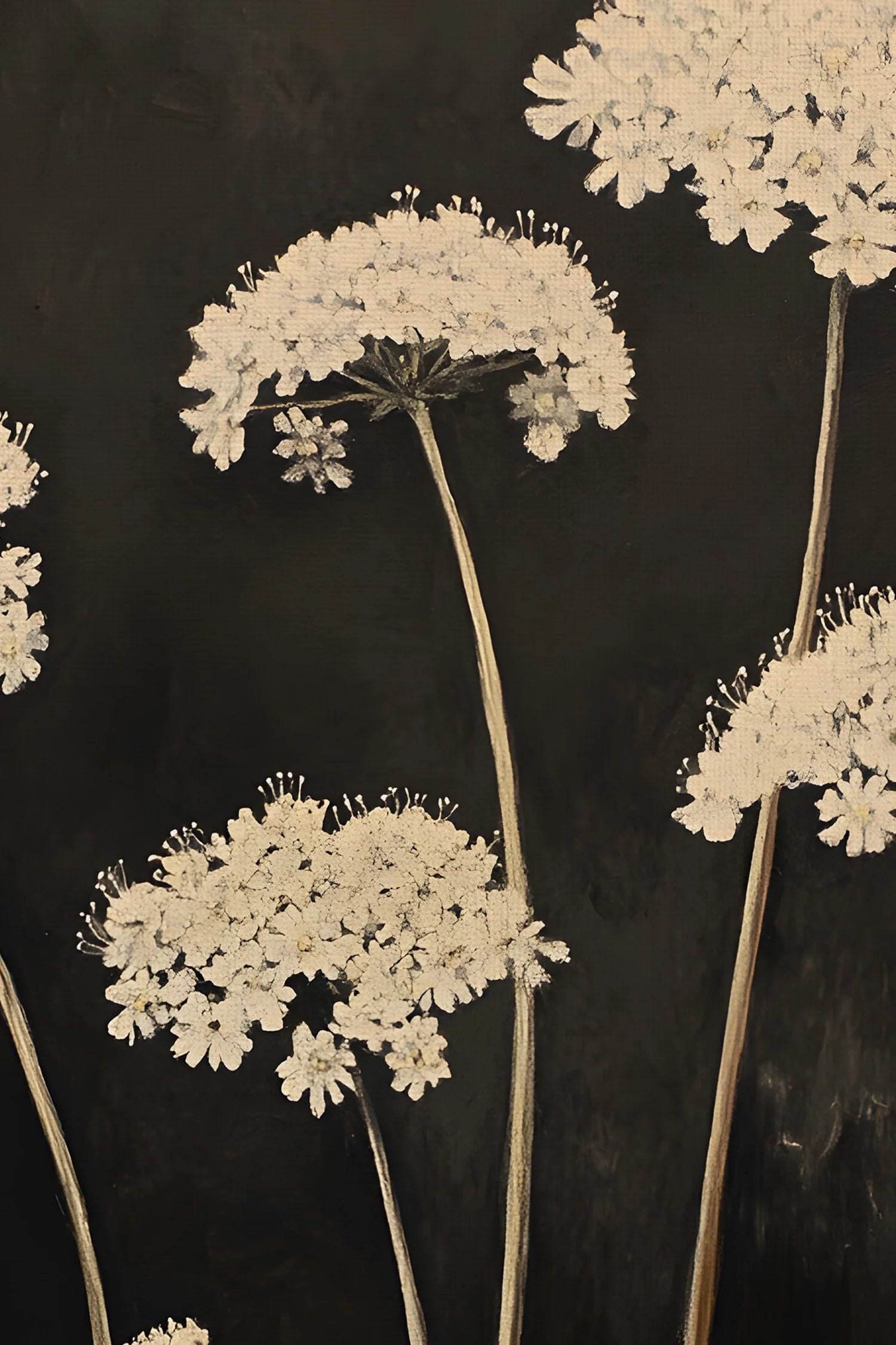 Midnight Flowers 12x16
