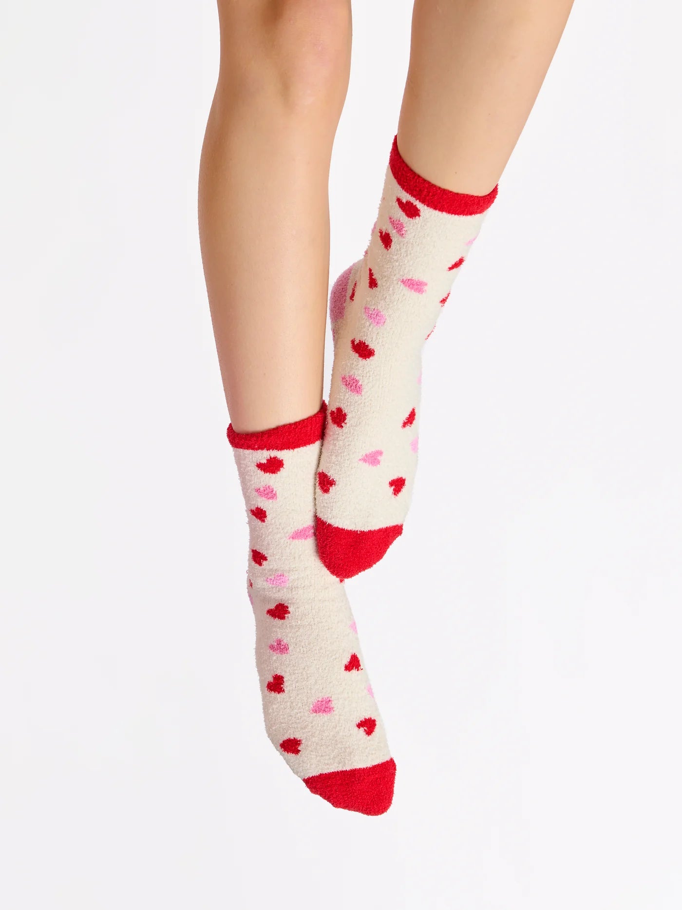 Socks Candy Heart Ivory