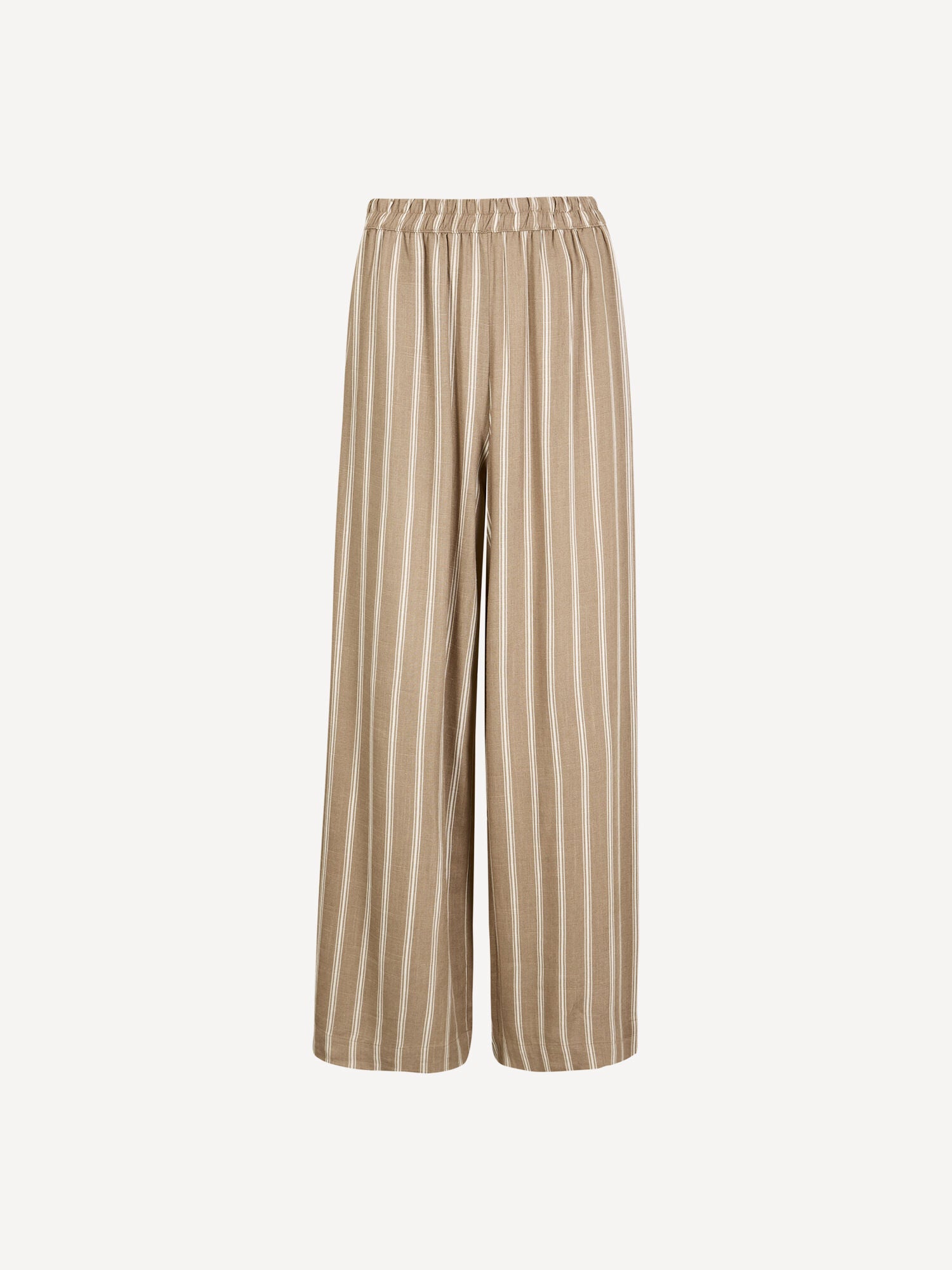 Pants Striped Linen Mix