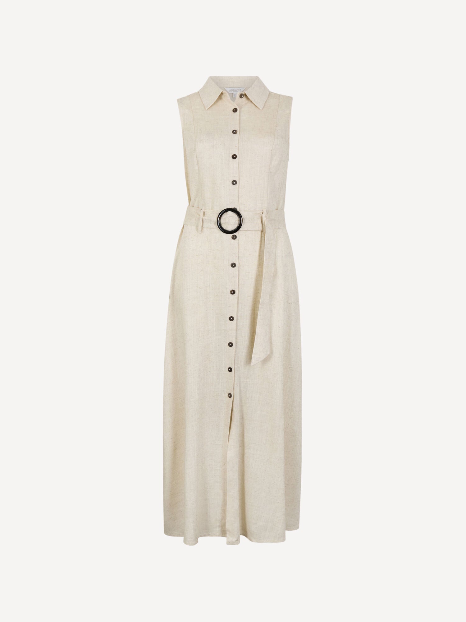 Dress Belted Shirt Midi/ Stone