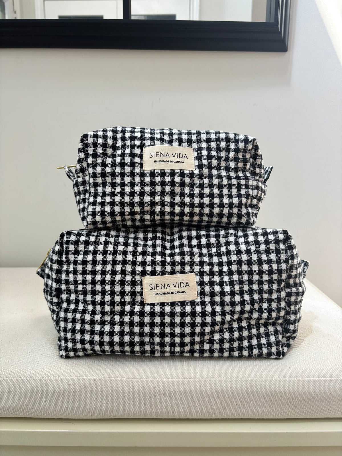 Pouch Black Gingham