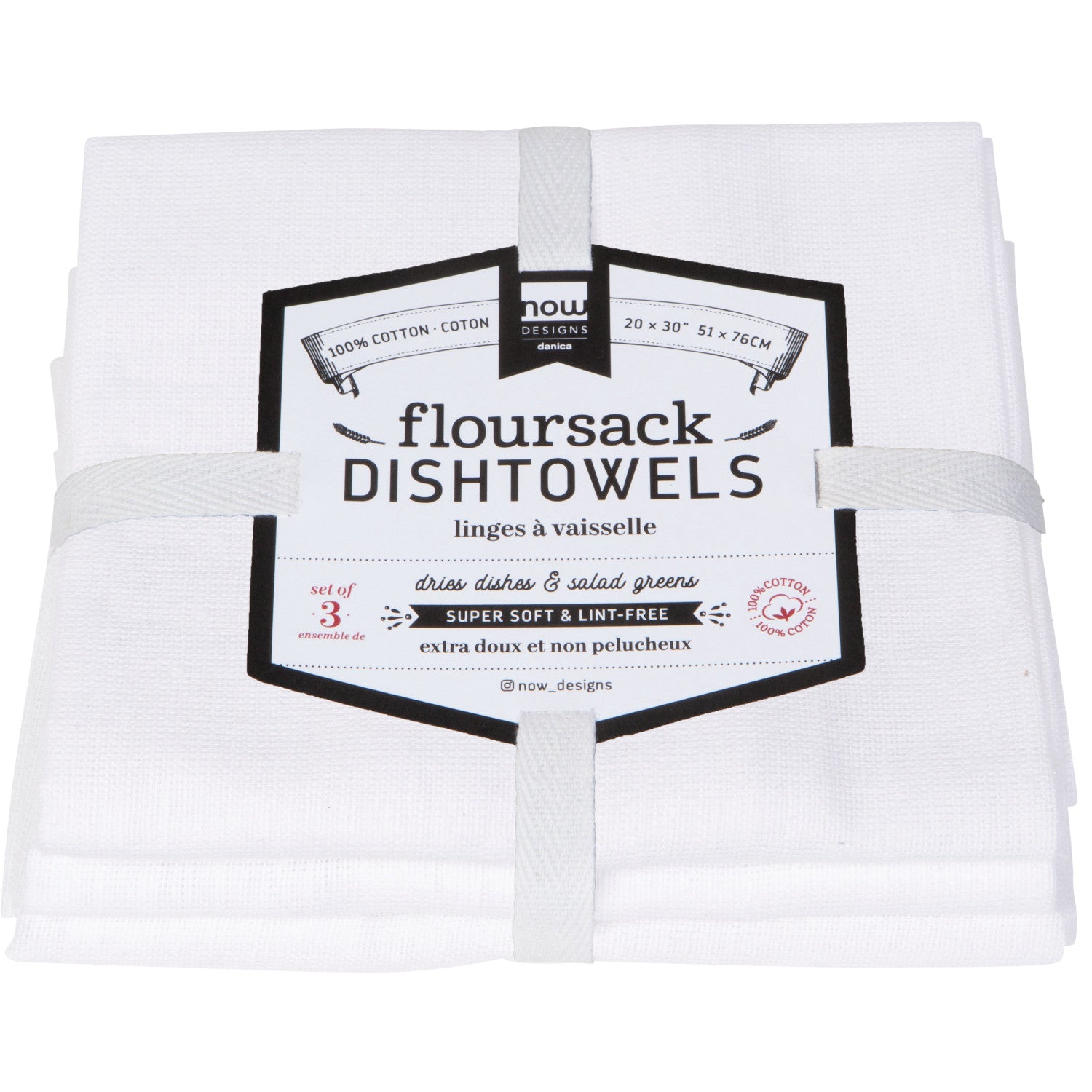 Tt Floursack Wht S/3