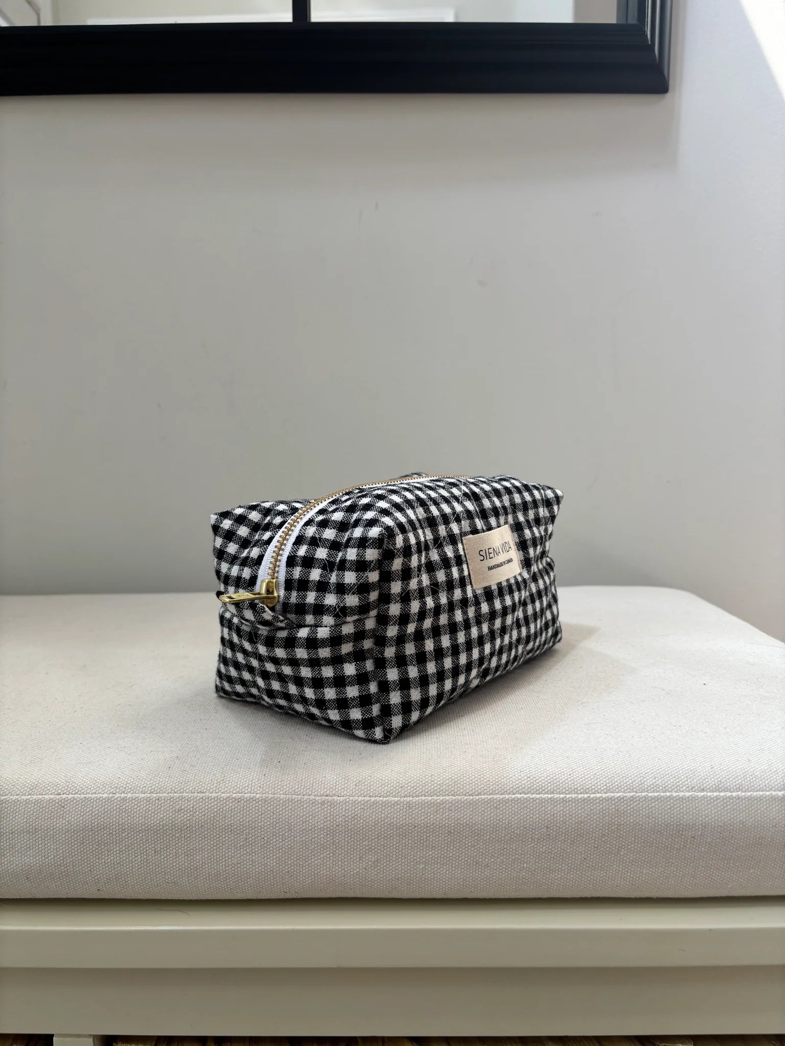 Pouch Black Gingham