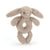 Jellycat Bashful Grey Bunny Ring Rattle