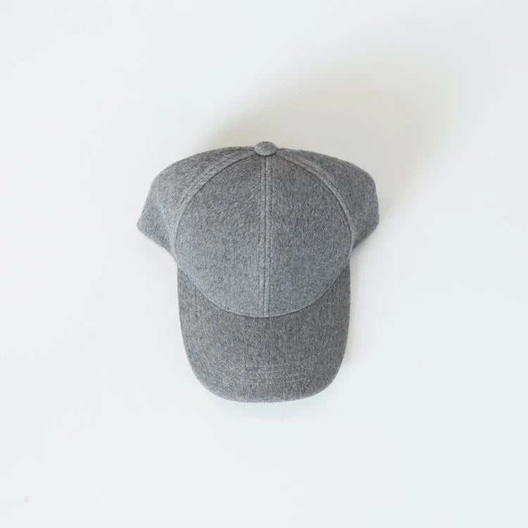 Felt Baseball Hat Grey