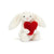 Jellycat Red Love Heart Bunny Little