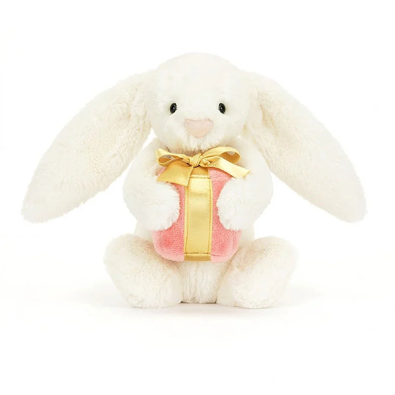 Jellycat Bashful Bunny w/Present