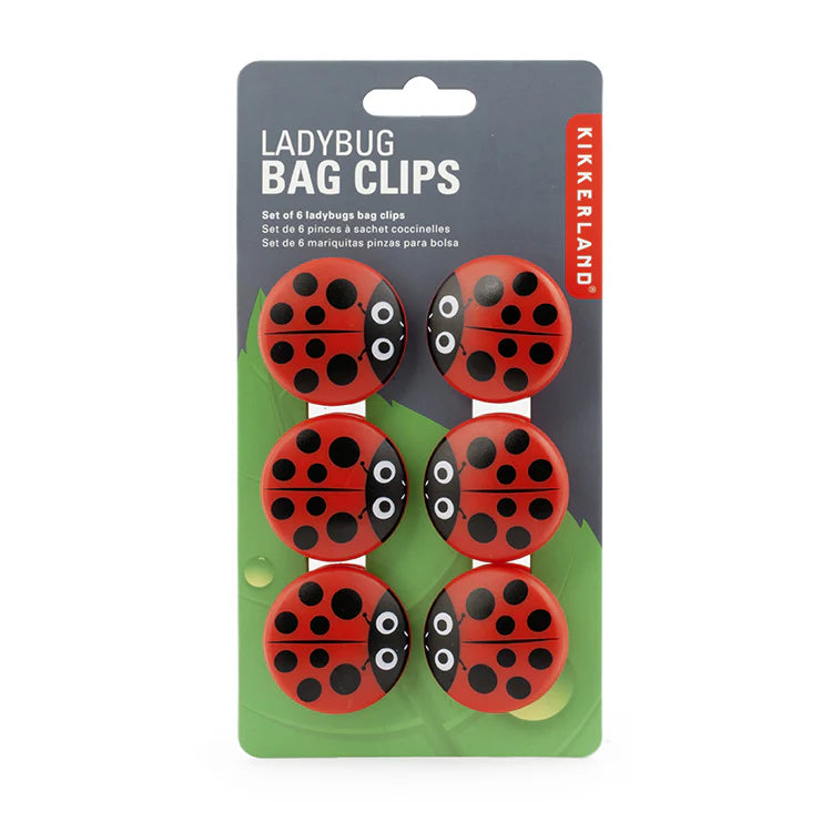 Bag Clips Ladybug S/6