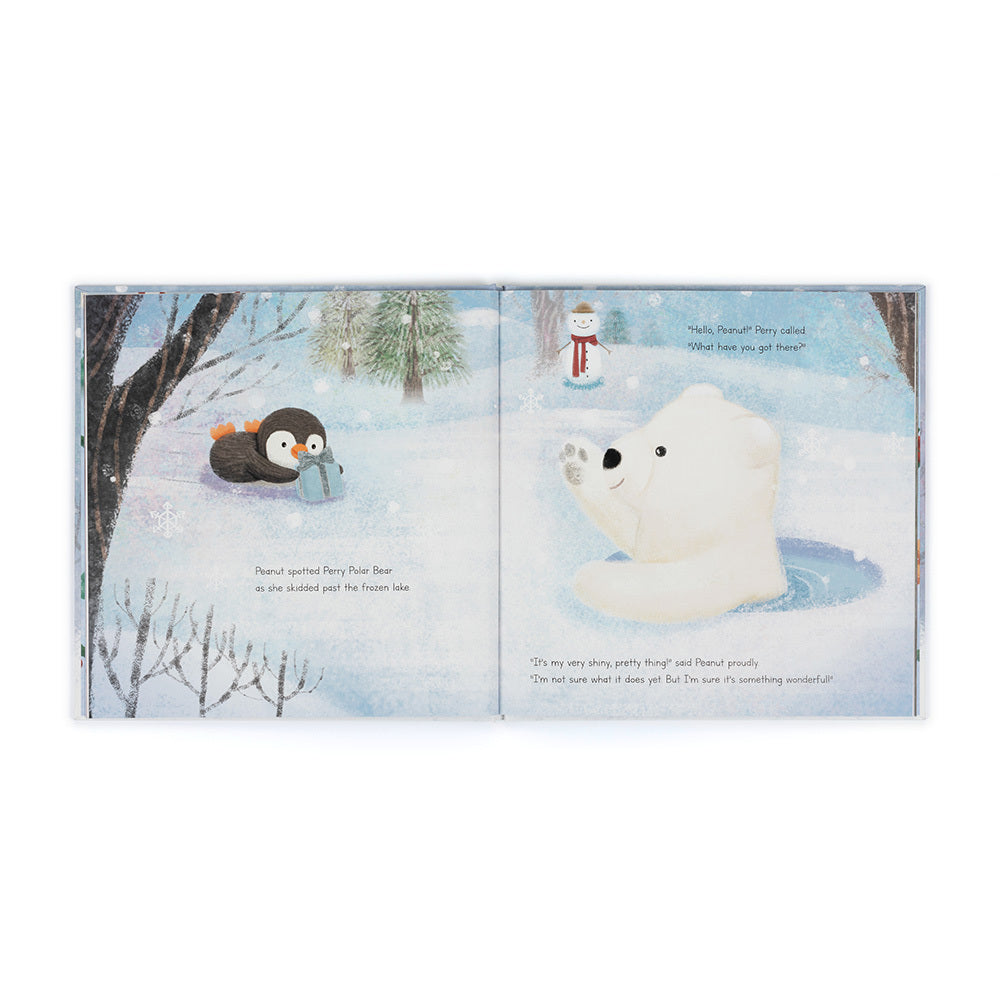 Jellycat Book Peanut Penguin&#39;s Perfect Present