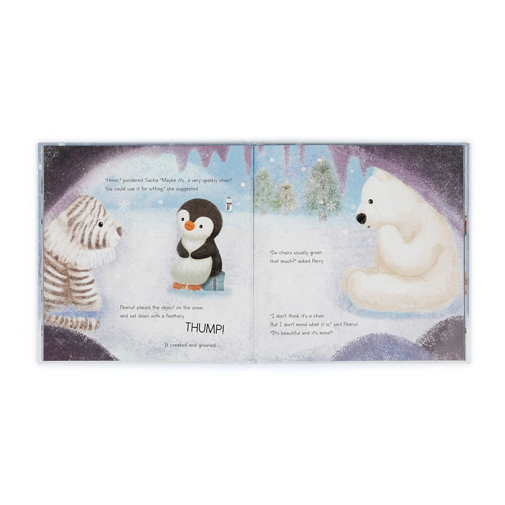 Jellycat Book Peanut Penguin&#39;s Perfect Present