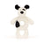 Jellycat Bashful Blk/Crm Puppy Ring Rattle