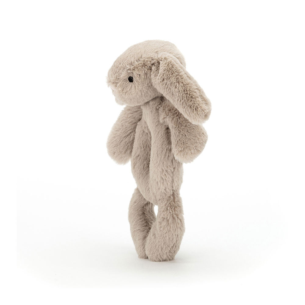 Jellycat Bashful Grey Bunny Ring Rattle