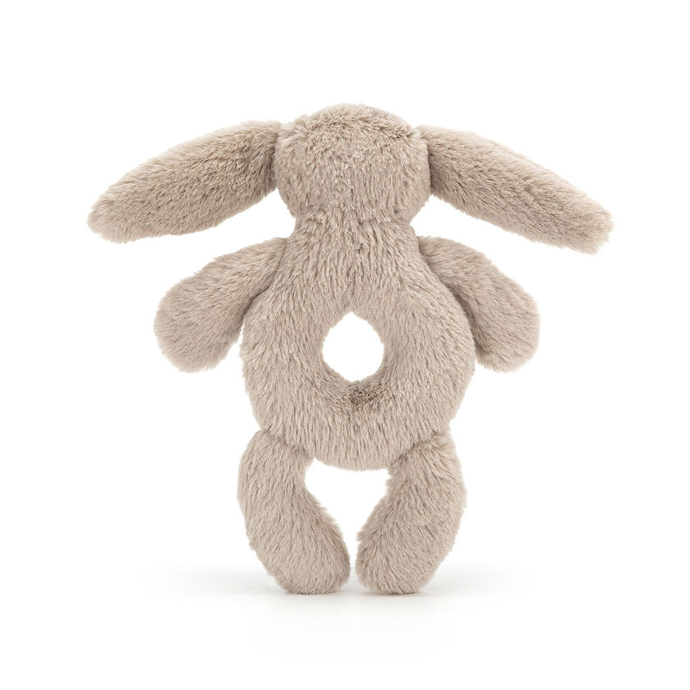 Jellycat Bashful Grey Bunny Ring Rattle