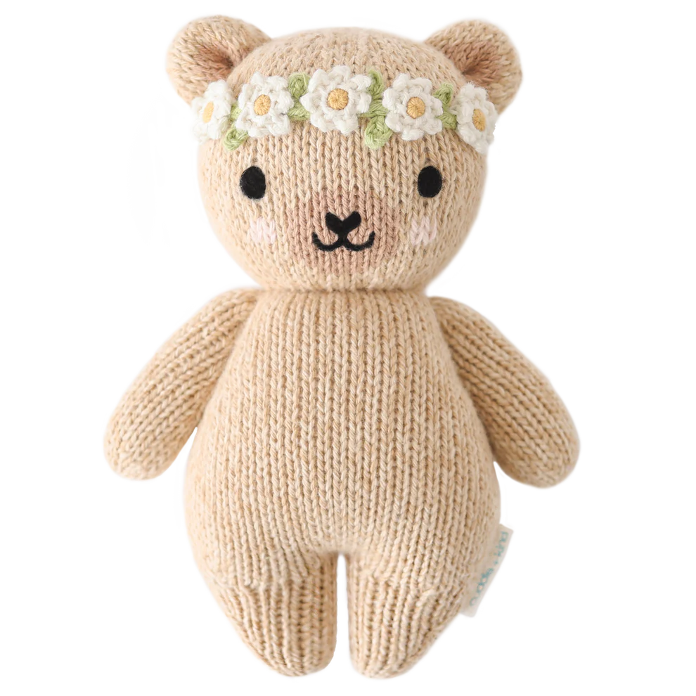C+K Baby Honey Bear Ivory Floral