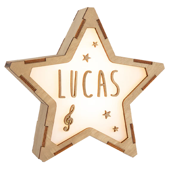 Star Nightlight w/Letters