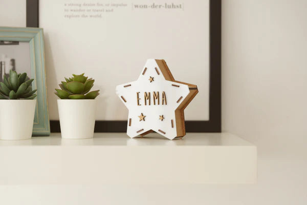 Star Nightlight w/Letters