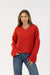 Pullover Vneck Red