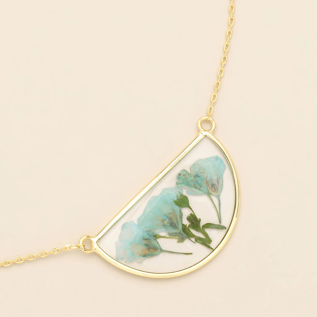 Necklace Pressed Flower