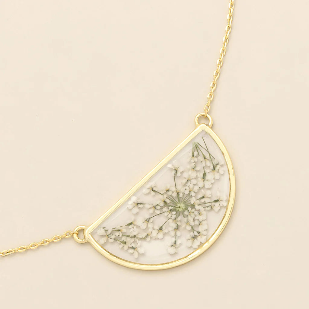Necklace Pressed Flower