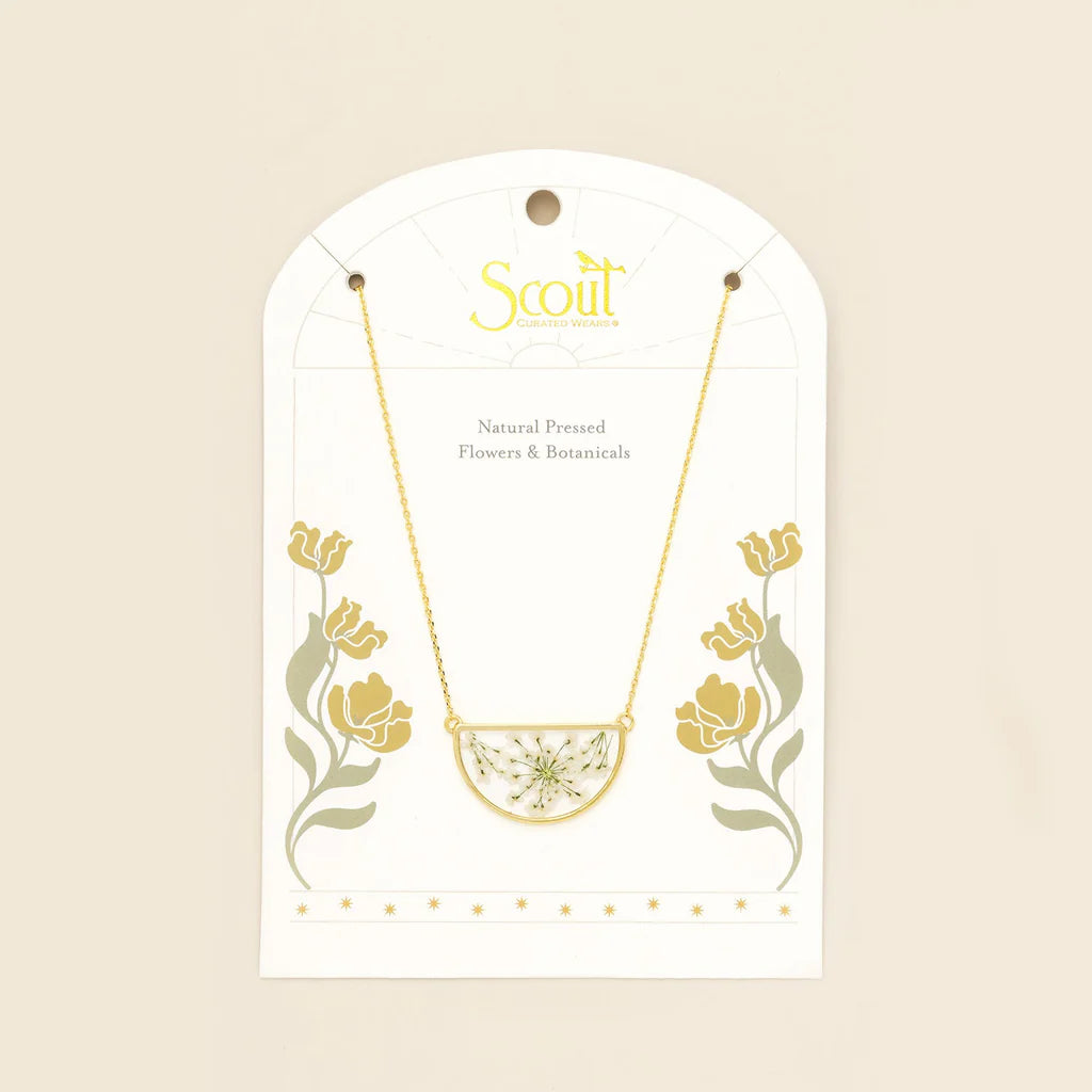 Necklace Pressed Flower