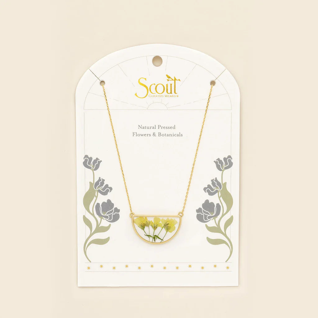 Necklace Pressed Flower