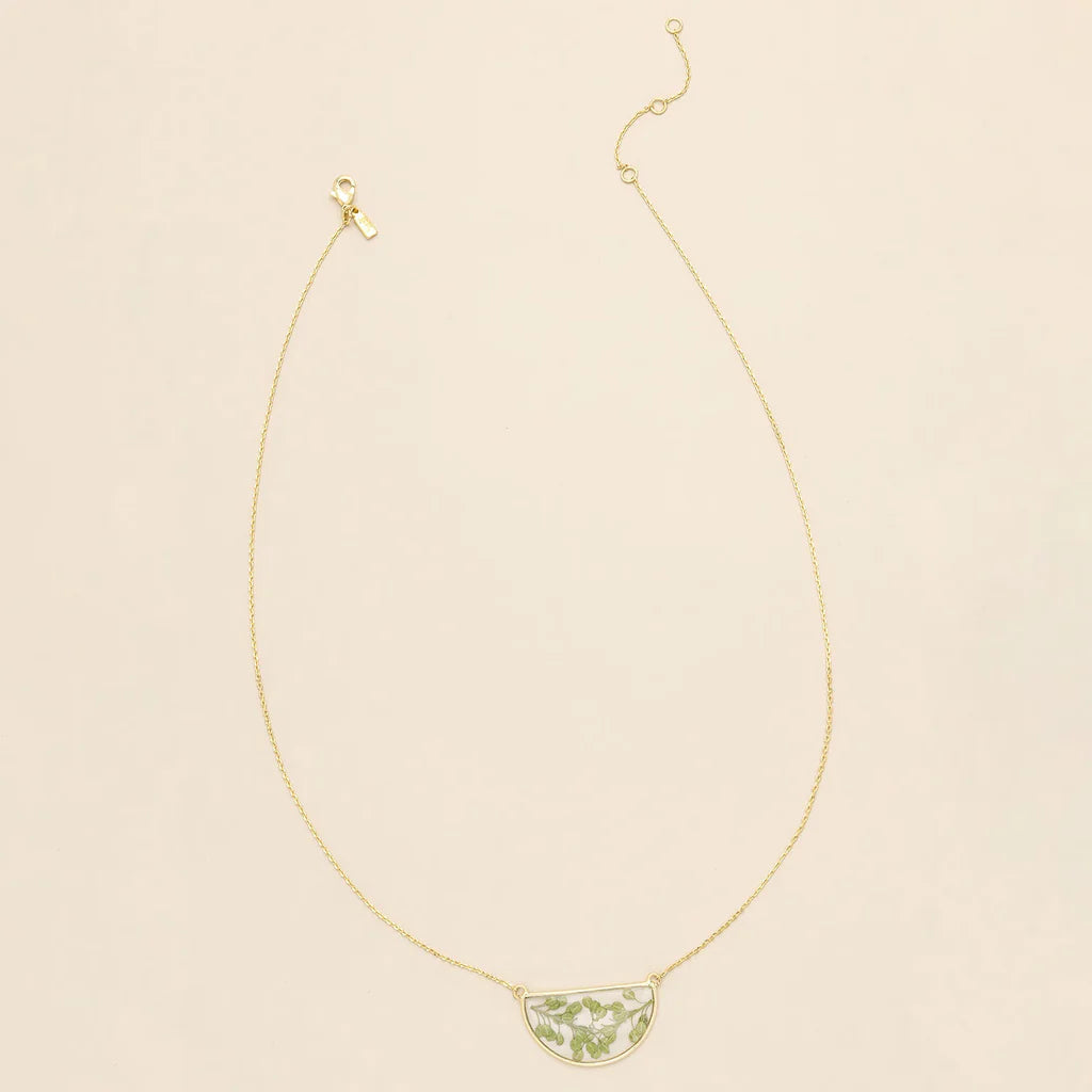 Necklace Pressed Flower