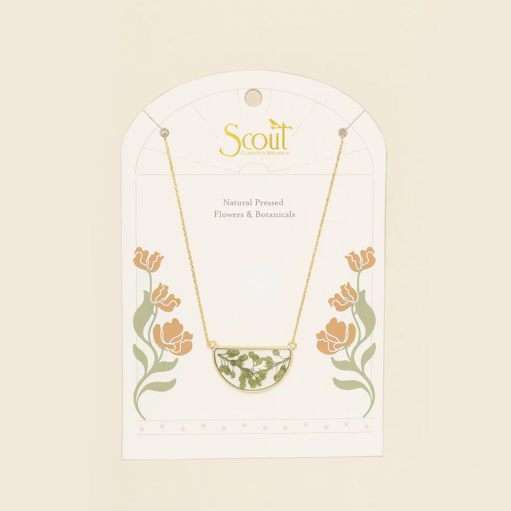 Necklace Pressed Flower