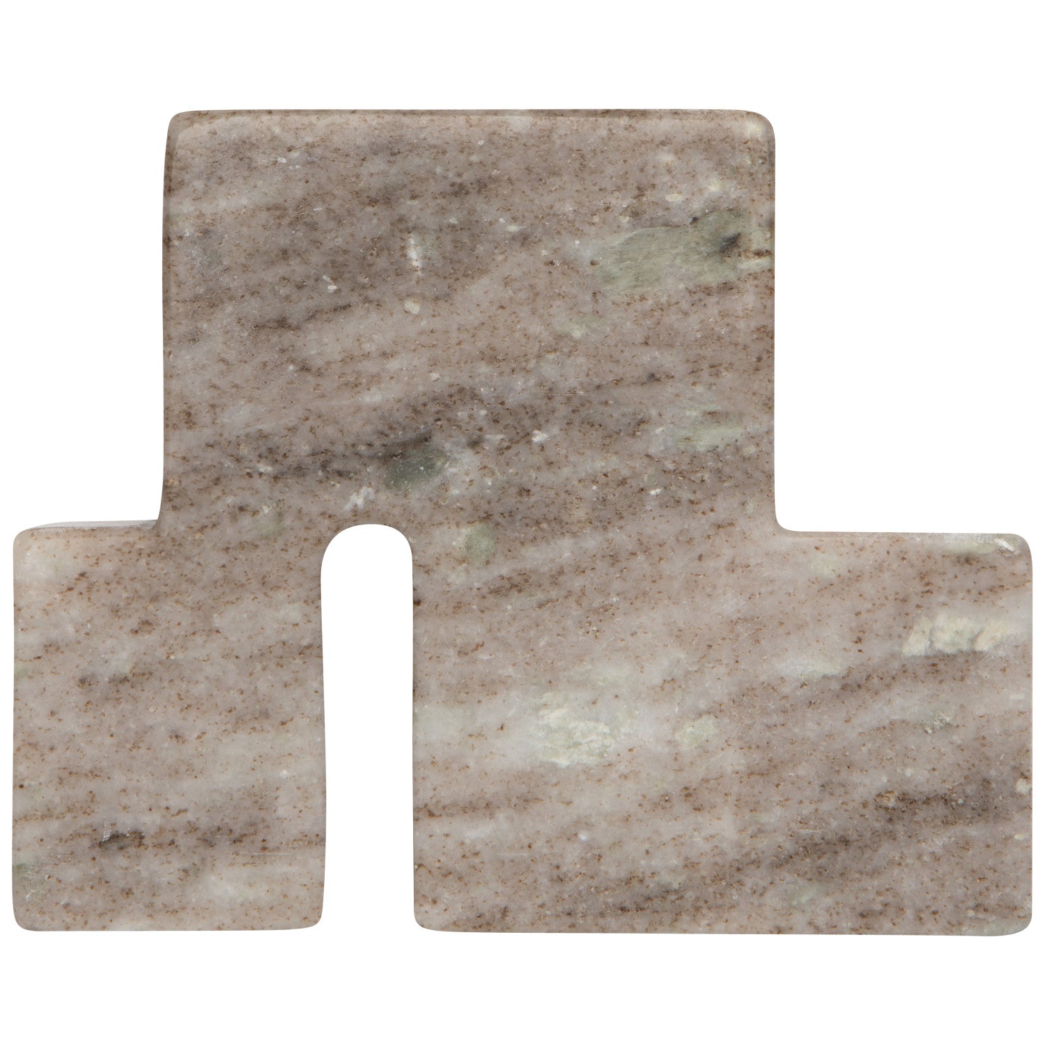 Bookend Marble Beige Block