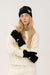 Beanie/Mitt Set Heart Black