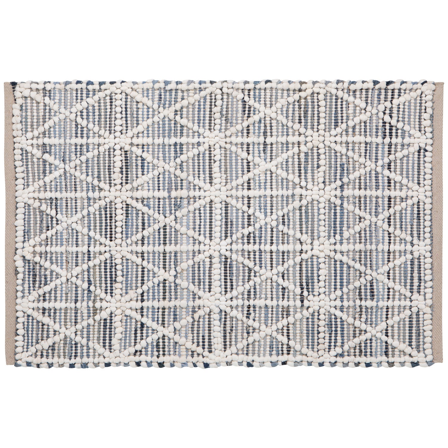 Rug Chindi Denim Hexa