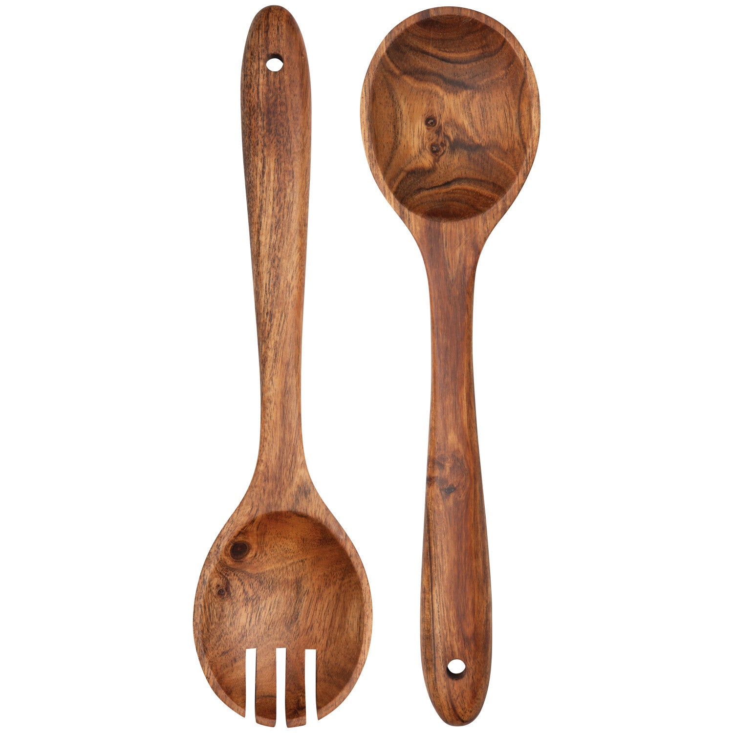Salad Server Acacia Wood S/2