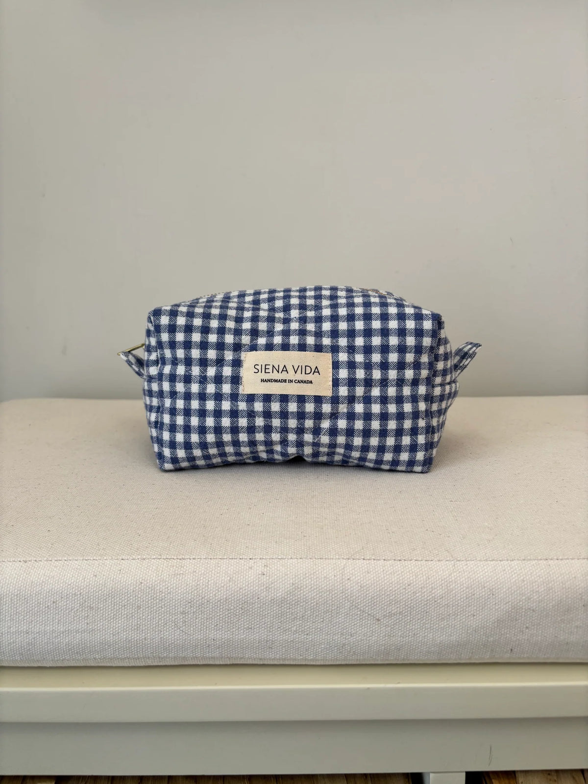 Pouch Navy Gingham