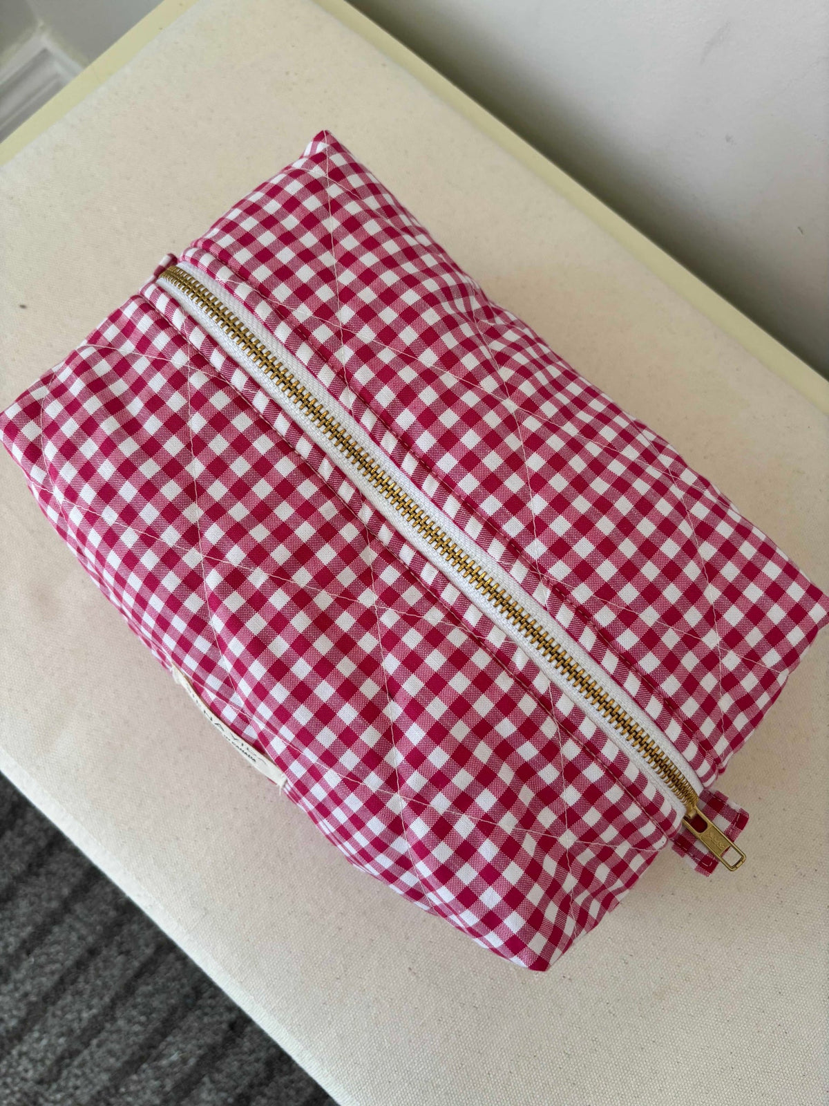 Pouch Red Gingham